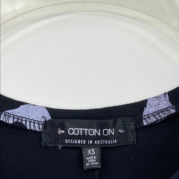 COTTON ON Dress Black Sleeveless Letter - Picture 3 of 3